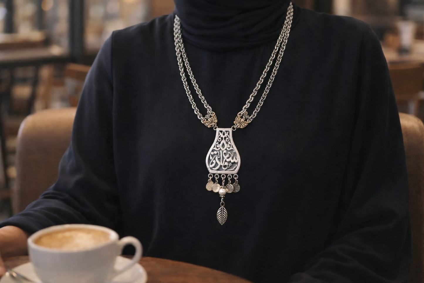 قلادة مودا المصنوعة يدوياً بالعربية