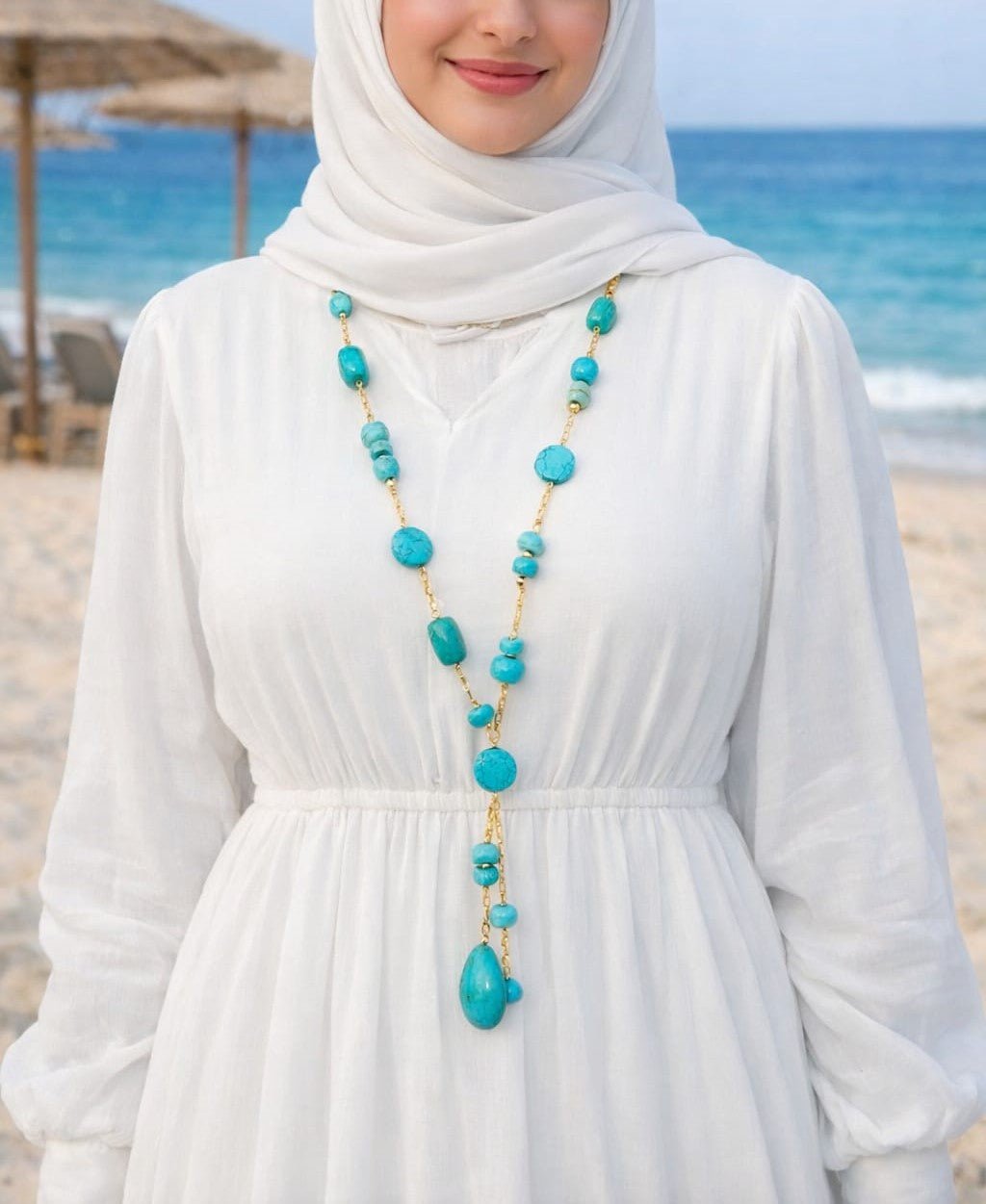Aqua Waves Necklace