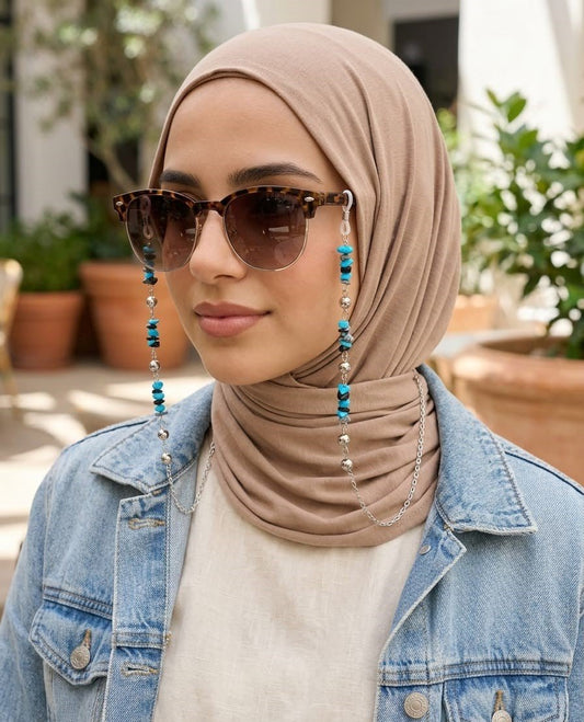 سلسلة نظارات أميرة - مطلية بالذهب