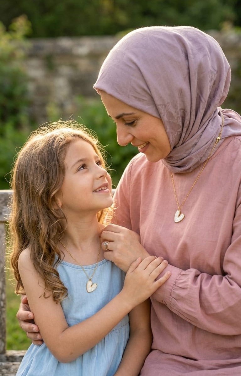 Mai Mother Daughter Matching Necklace - Stainless Steel