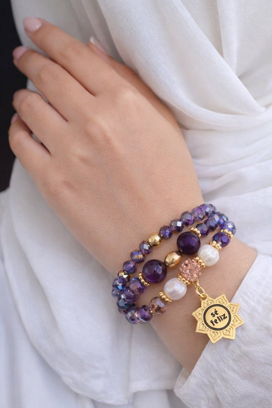 Purple Shine Like Stars Bracelets