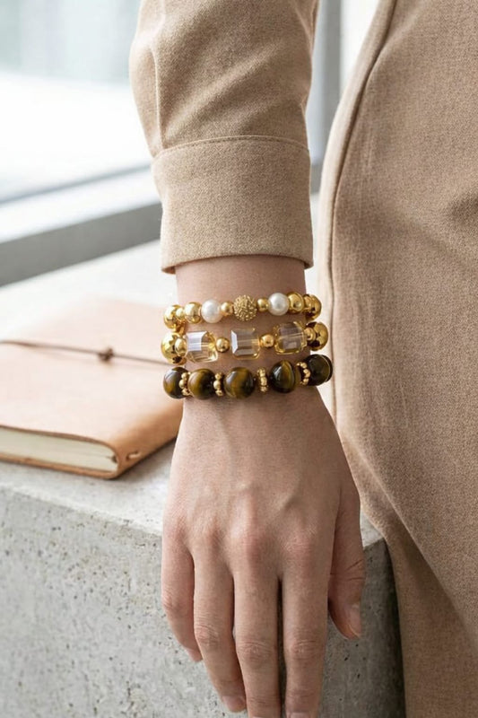 Brown Golder Tiger Bracelets
