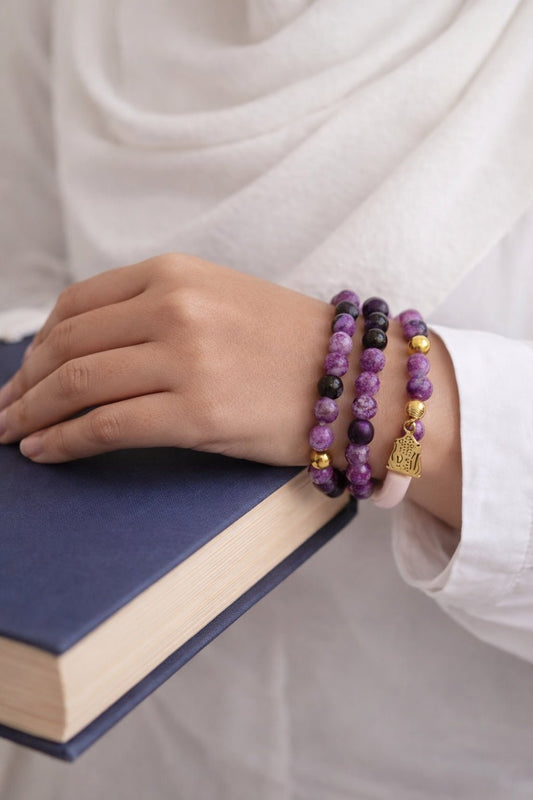 Bella Bracelets Set - Agate Stone