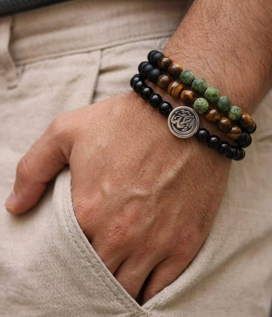 Casual Men Agate Bracelets
