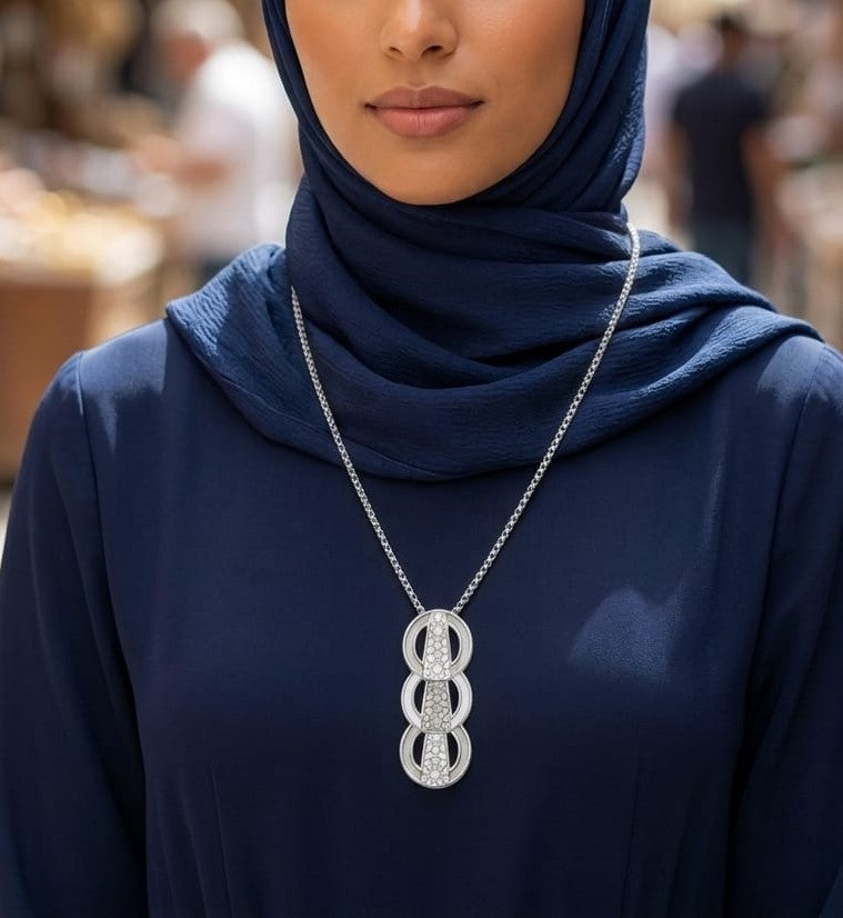 Classic Elegance Necklace - Silver & Gold Plated