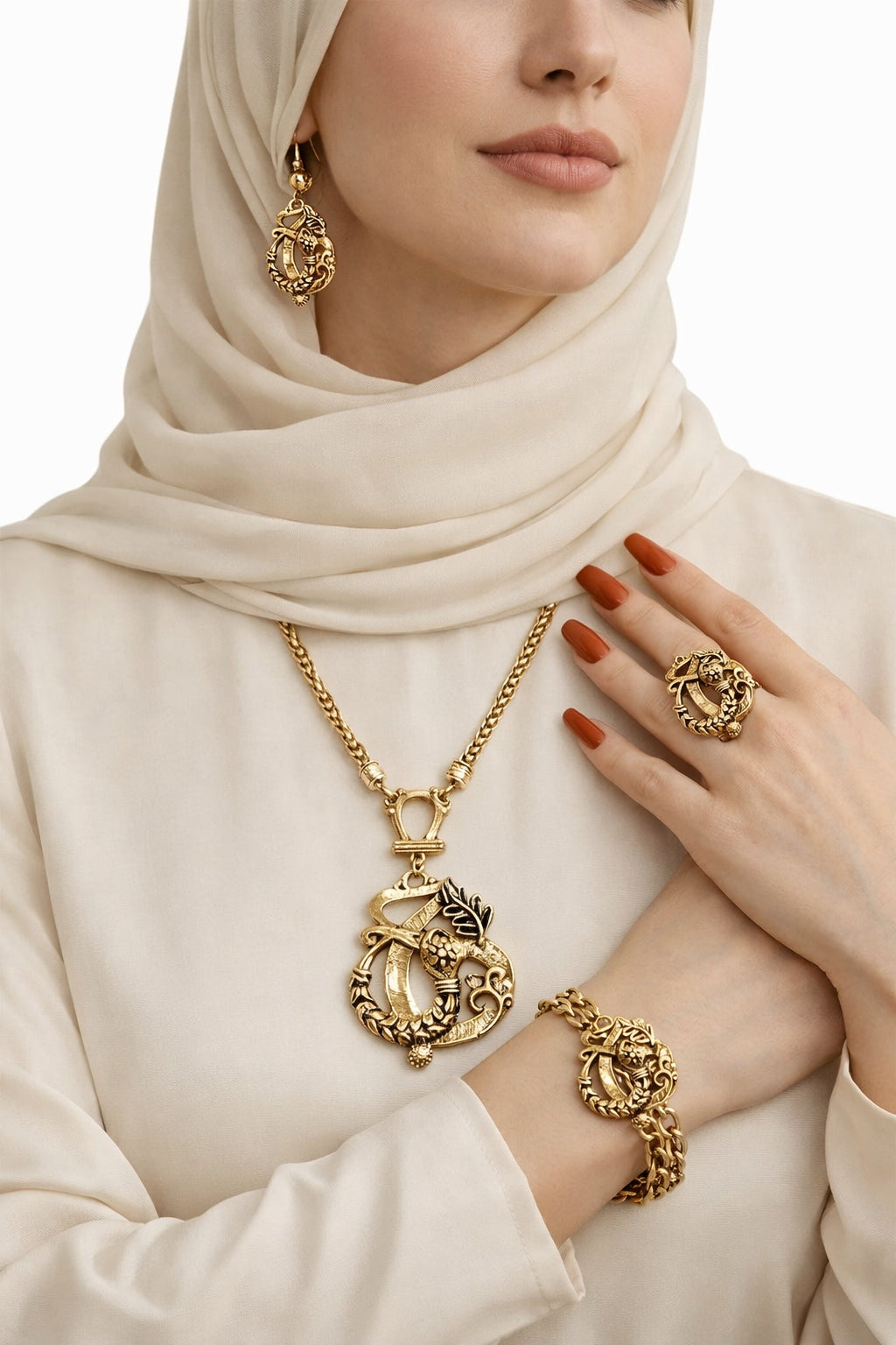 Victoria Set - Copper & Silver Plated