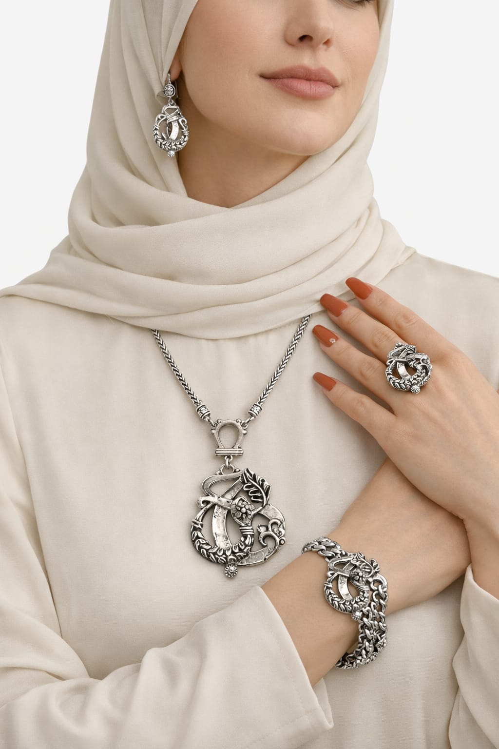 Victoria Set - Copper & Silver Plated