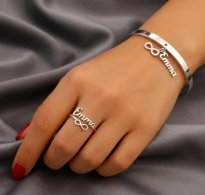 Infinity Simple Set - Silver Plated