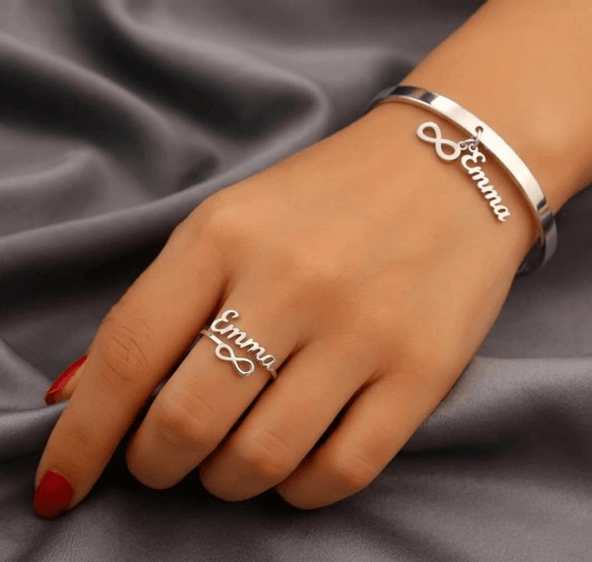 Infinity Simple Set - Silver Plated