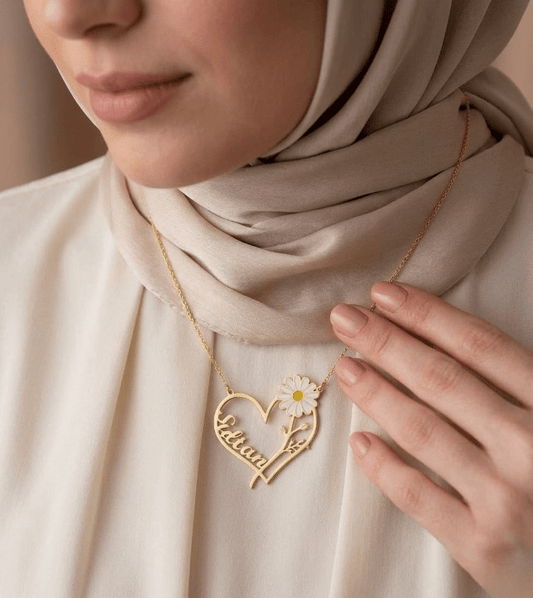 Flower Elegant Necklace - Gold Plated