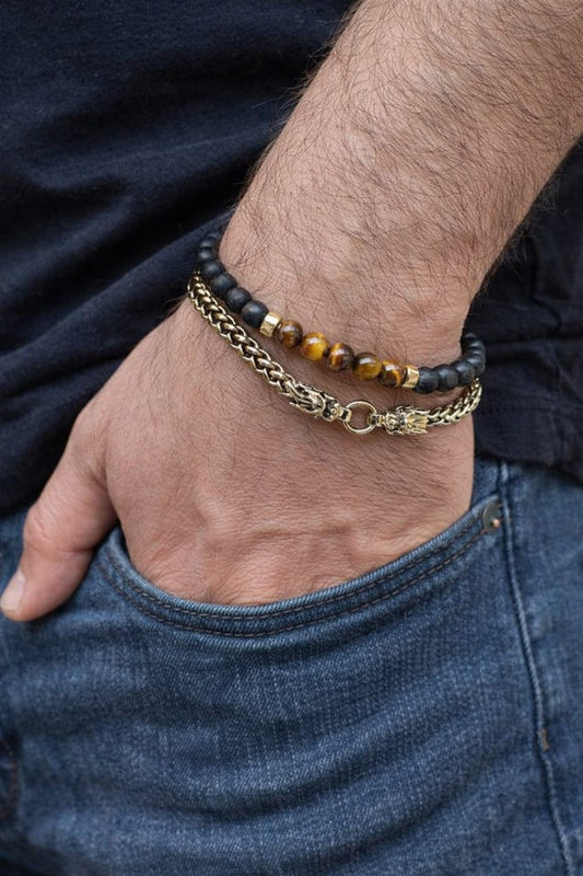 سوار بسيط مع أساور العقيق