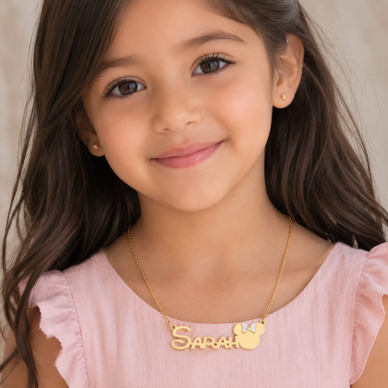Mickey Necklace - Gold Plated