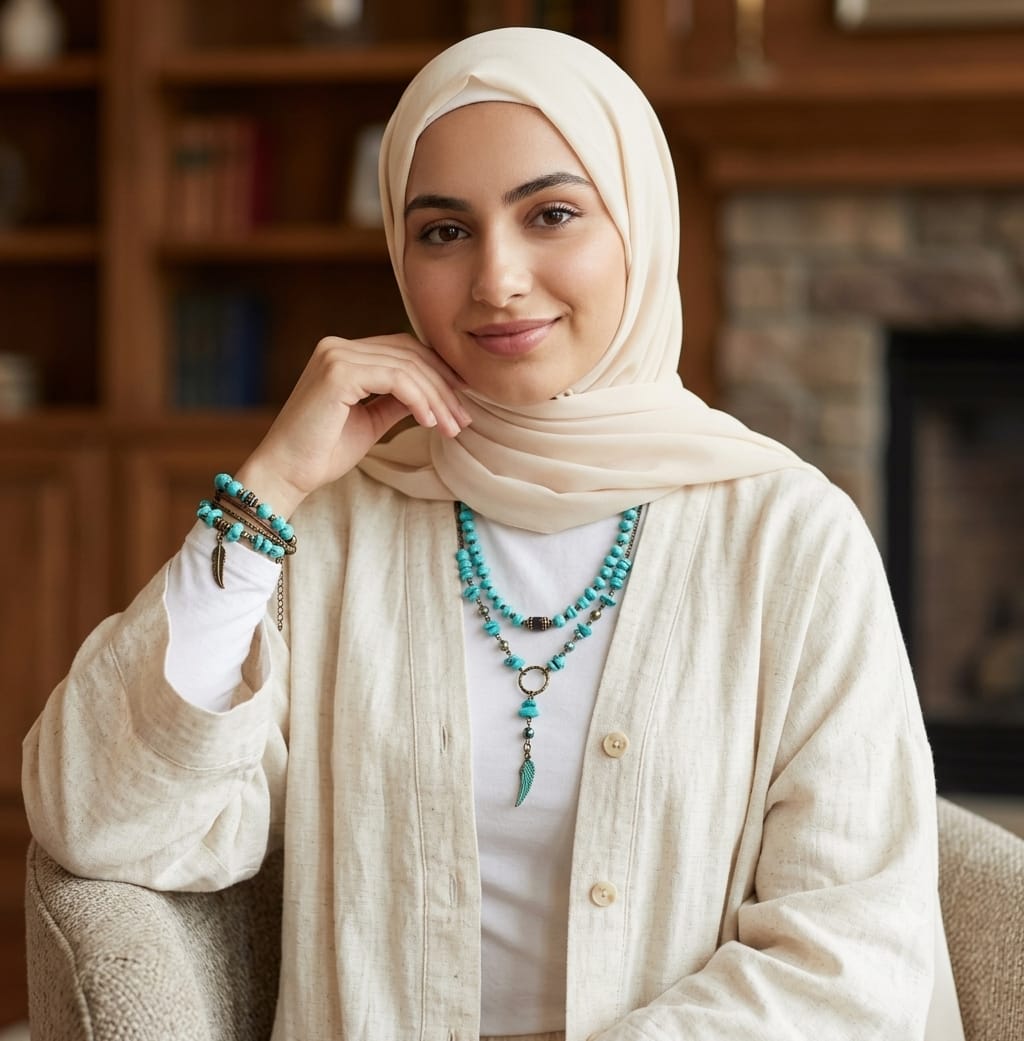 Manar Turquoise Set