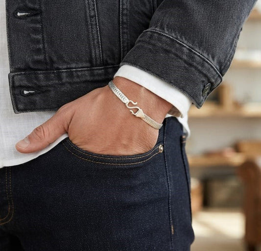 Royal Link Bracelet - Copper & Silver Plated