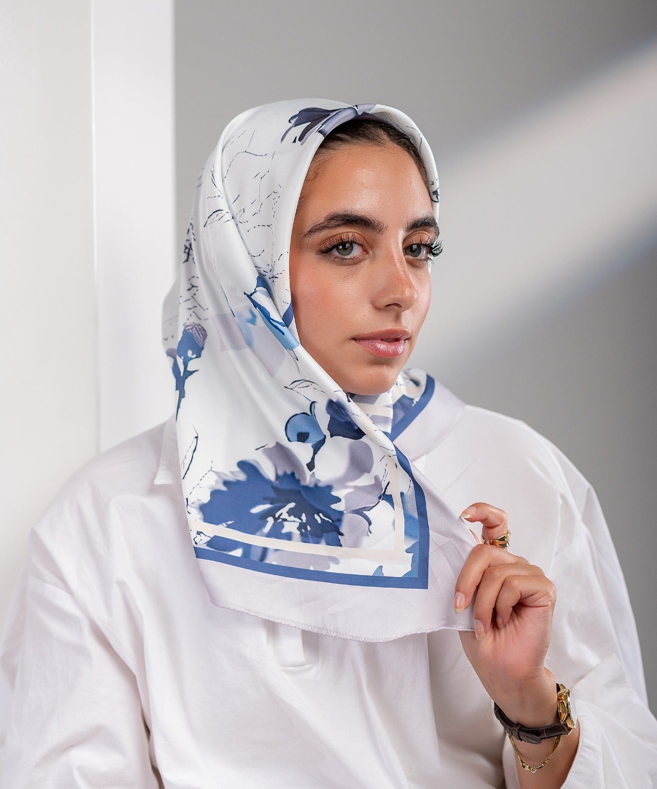 وشاح سالي - قطن وساتان
