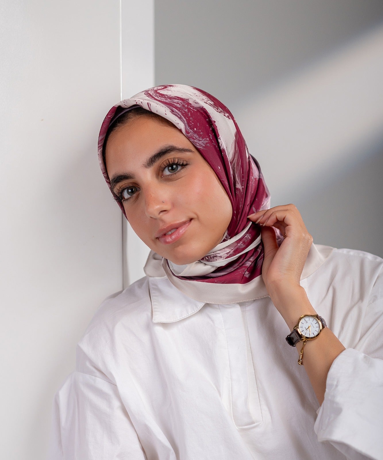 وشاح سالي - قطن وساتان