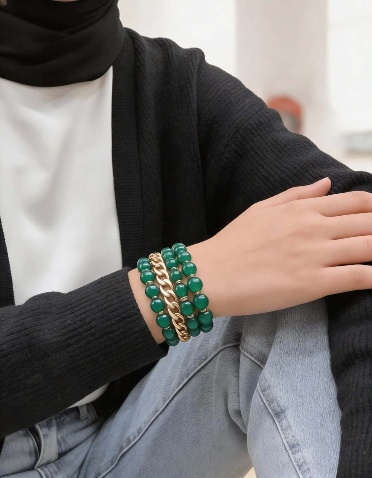 Dark Green Forest Bracelets