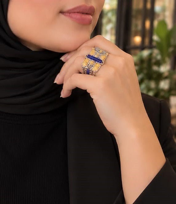 طقم وصال فاخر - مطلي بالفضة