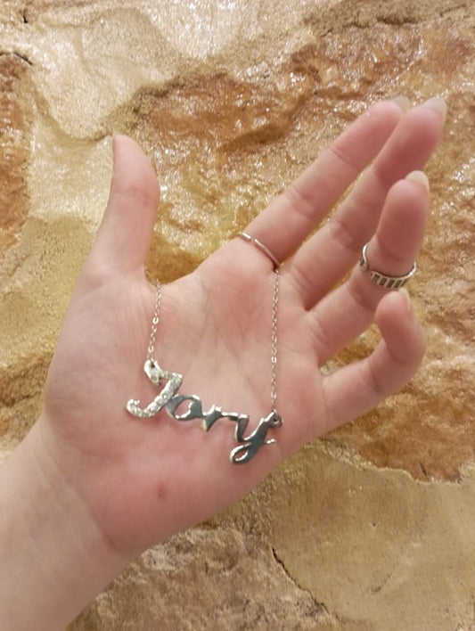 Jory Customized Necklace - Silver Plated