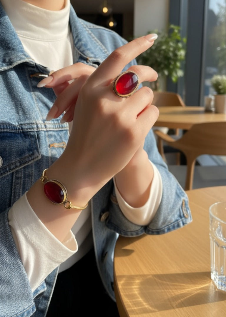 طقم كاميليا - نحاس نقي