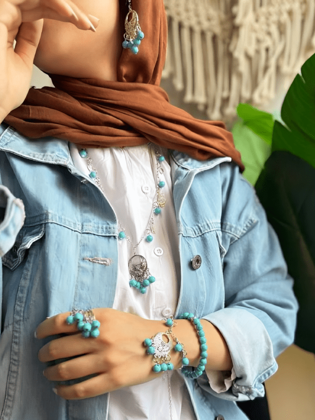 Salama Elegant Set - Turquoise Stones