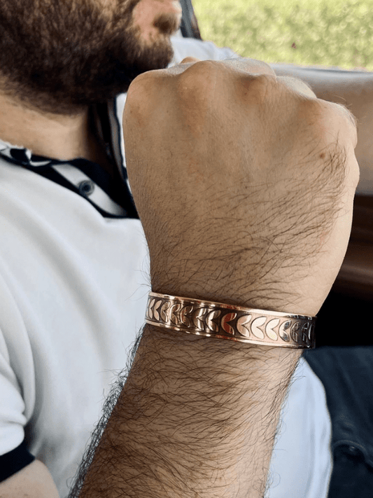 Hisham Elegant Bracelet - Red Pure Copper