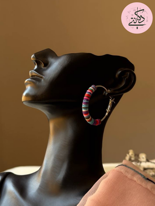 Qamar Earrings - Rubber