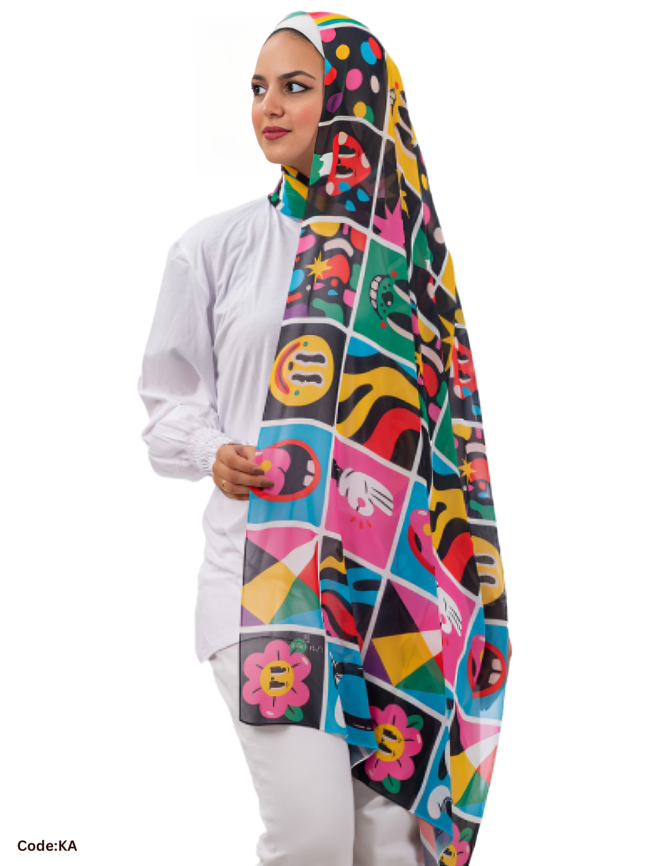 Noor Scarf - Crepe Digital