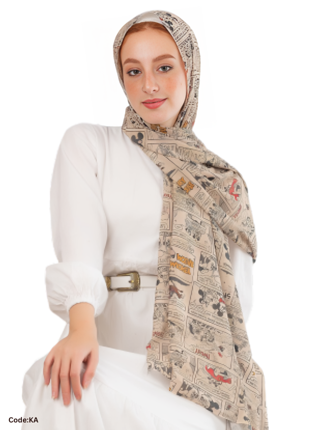 Emely Scarf - Crepe Digital