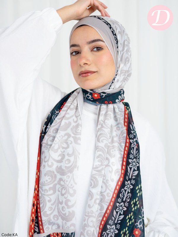 Doaa Scarf - Crepe Digital