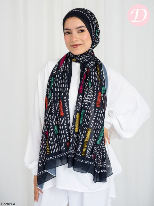 Remas Scarf - Crepe Digital