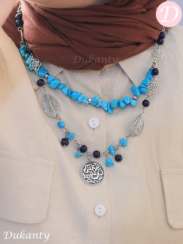 Lamis Necklace - Agate Stones