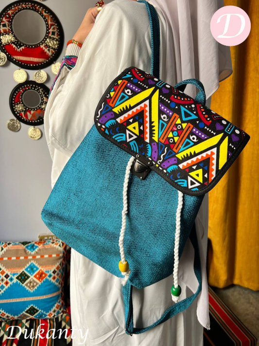 Unique Africa Bag - Linen Back pack