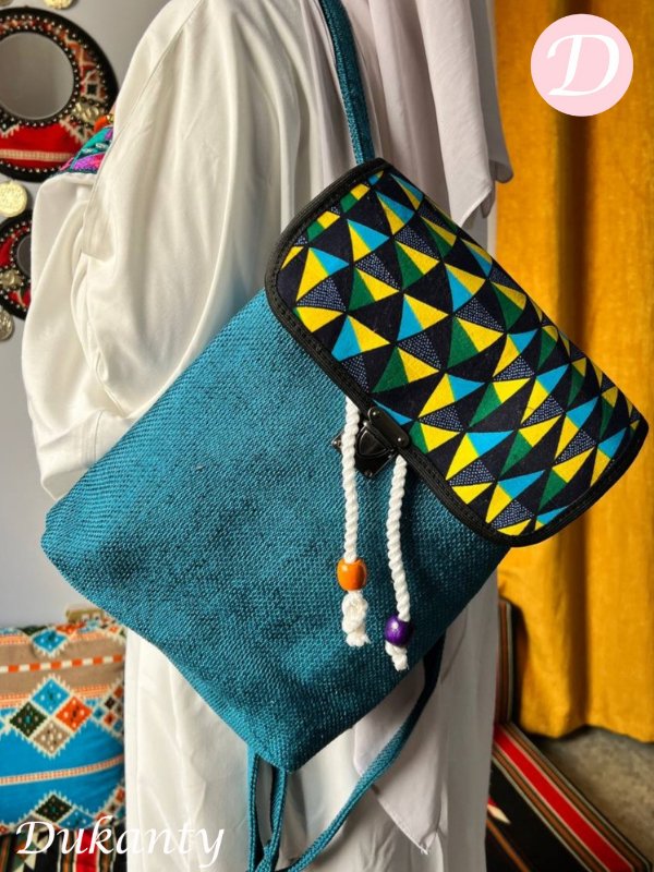 Elegant Africa Bag - Linen Back pack