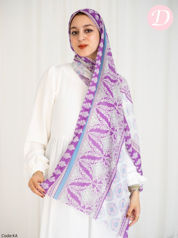 Hafsa Scarf - Crepe Digital