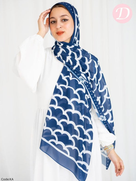 Gehan Scarf - Crepe Digital