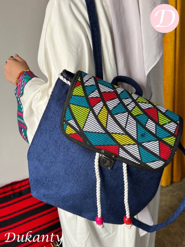 Simple Africa Bag - Linen Back pack