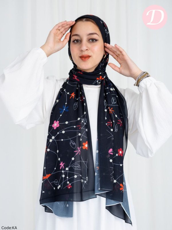 Karima Scarf - Crepe Digital