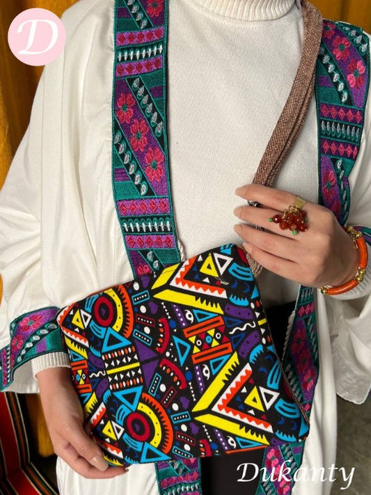 Simple Africa Cross Bag - Linen
