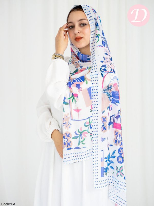 Shaza Scarf - Crepe Digital