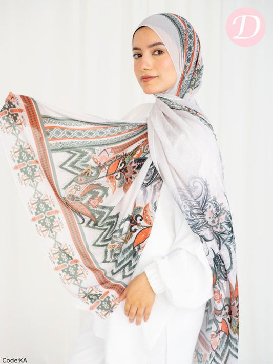 Maram Scarf - Crepe Digital