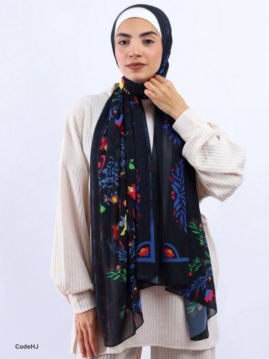 Sedra Scarf - Crepe Chiffon