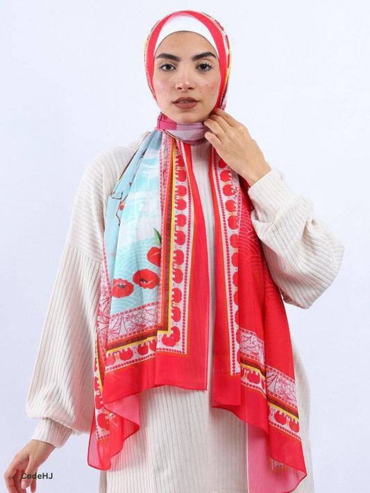 Sandra Scarf - Crepe Chiffon