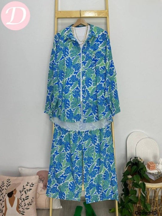 Karima Flowery Casual Suit - Sph