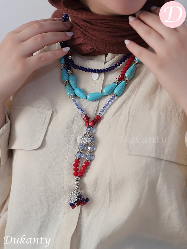 Asian Necklace - Silver Plated