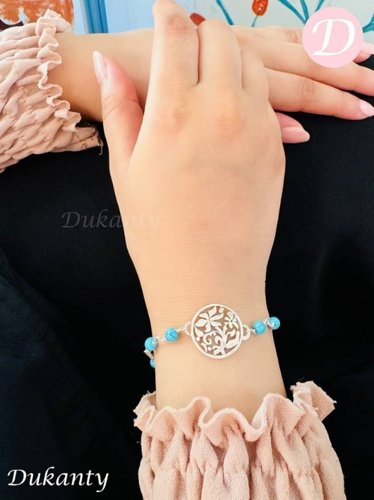 Flower Bracelet - Pure Silver