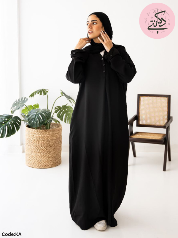 Tara Abaya - Basic Loral Linen