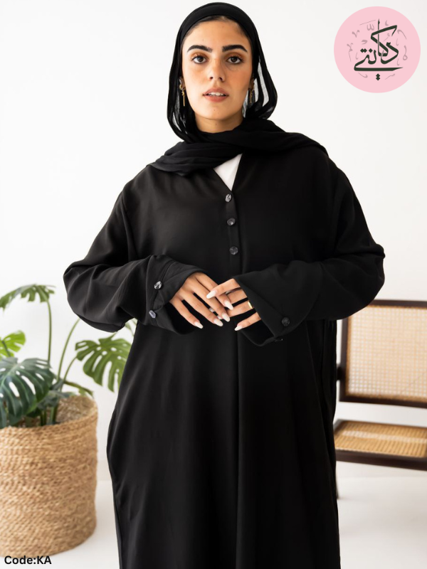 Tara Abaya - Basic Loral Linen