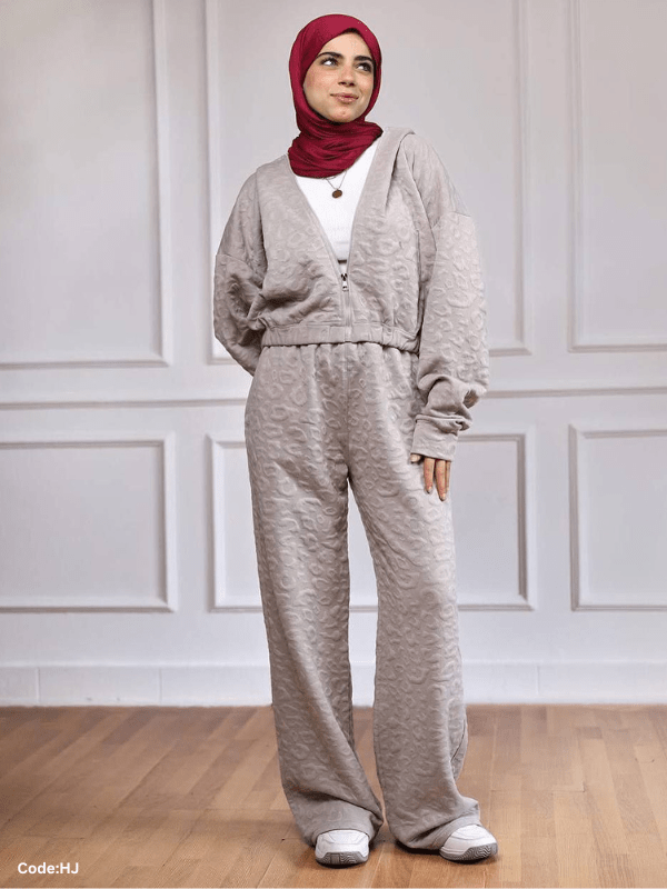 Gamila Suit - Wool jacquard And Cotton