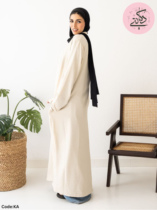 Tara Abaya - Basic Loral Linen